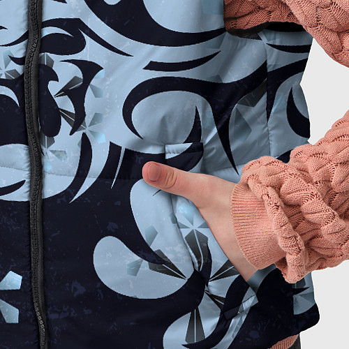 Детский жилет Дракон со снежинками / 3D-Черный – фото 5