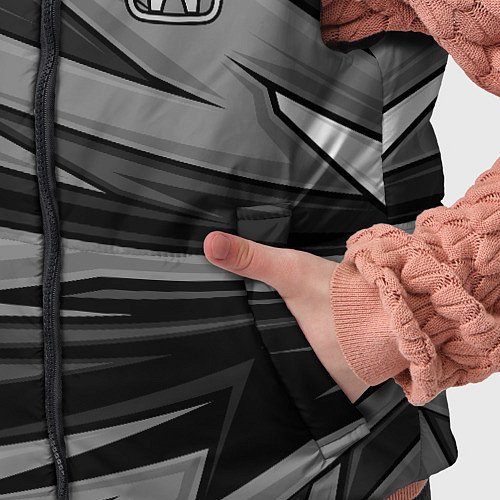 Детский жилет Honda - монохромный спортивный / 3D-Светло-серый – фото 5