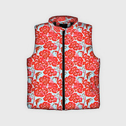Детский жилет Красная гжель, цвет: 3D-черный