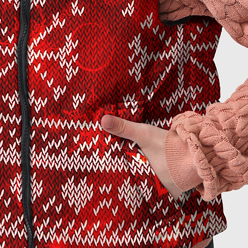 Детский жилет Рождественские узоры оленей / 3D-Светло-серый – фото 5