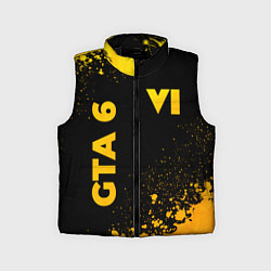 Детский жилет GTA 6 - gold gradient вертикально