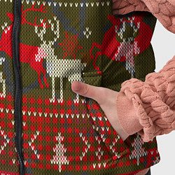 Детский жилет Рождественский орнамент, цвет: 3D-красный — фото 2