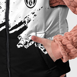 Детский жилет Juventus black sport texture, цвет: 3D-черный — фото 2