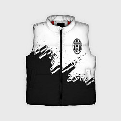 Детский жилет Juventus black sport texture, цвет: 3D-красный