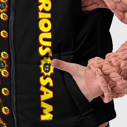 Детский жилет Serious Sam pattern game / 3D-Черный – фото 5