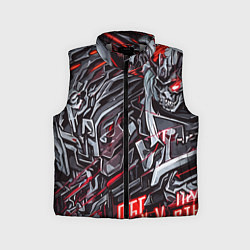 Детский жилет Красная каменная броня, цвет: 3D-светло-серый
