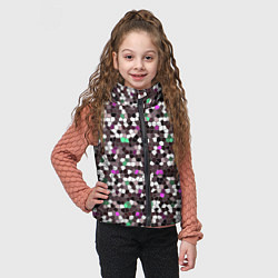 Детский жилет Мозаика бордо, цвет: 3D-черный — фото 2