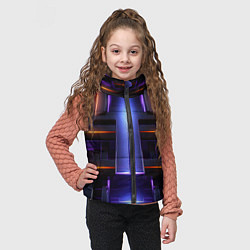 Детский жилет Объемная неоновая конструкция, цвет: 3D-светло-серый — фото 2