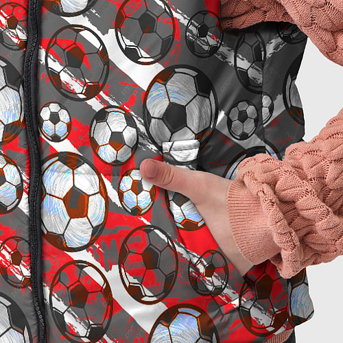 Детский жилет Футбол паттерны / 3D-Красный – фото 5