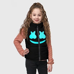Детский жилет Маршмеллоу голубое лого, цвет: 3D-светло-серый — фото 2