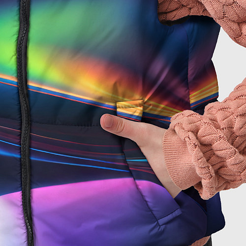 Детский жилет Голографический материал / 3D-Черный – фото 5