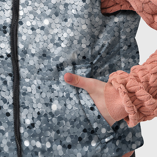 Детский жилет Серебряный гламур / 3D-Черный – фото 5