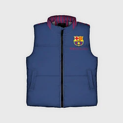 Детский жилет Месси - 10 номер футбольный клуб Барселона, цвет: 3D-светло-серый