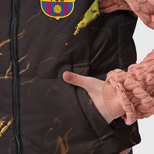 Детский жилет Barcelona краски текстура / 3D-Черный – фото 5