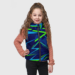 Детский жилет Графические зигзаги, цвет: 3D-светло-серый — фото 2