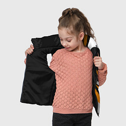 Детский жилет КТМ - оранжевые вставки, цвет: 3D-черный — фото 2