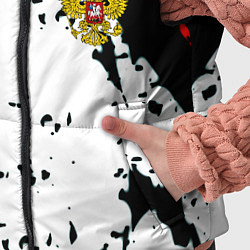 Детский жилет Россия краски текстура, цвет: 3D-светло-серый — фото 2