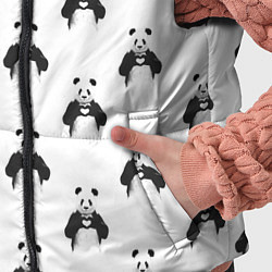 Детский жилет Panda love - pattern, цвет: 3D-красный — фото 2