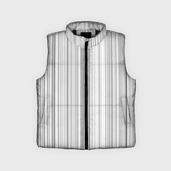 Детский жилет Полосатая рябь белый