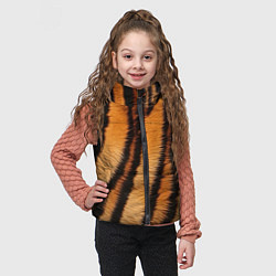 Детский жилет Тигровая шкура, цвет: 3D-черный — фото 2