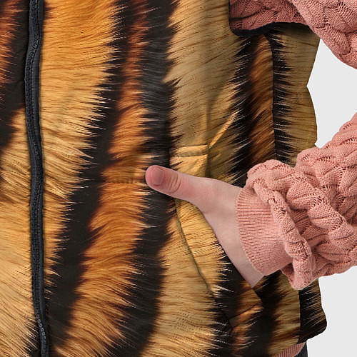 Детский жилет Тигровая шкура / 3D-Светло-серый – фото 5