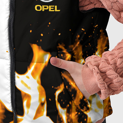 Детский жилет Opel огонь текстура / 3D-Красный – фото 5