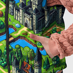 Детский жилет Heroes of Might and Magic - pixel map, цвет: 3D-красный — фото 2