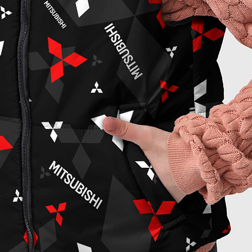 Детский жилет Mitsubishi - logo pattern / 3D-Черный – фото 5