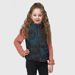 Детский жилет Абстрактный камуфляж, цвет: 3D-черный — фото 2