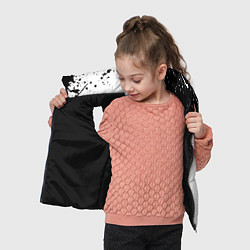 Детский жилет The witcher краски текстура, цвет: 3D-черный — фото 2