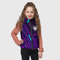 Детский жилет Poppy Playtime neon gaming, цвет: 3D-черный — фото 2