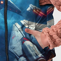 Детский жилет Mass Effect - space neon, цвет: 3D-светло-серый — фото 2