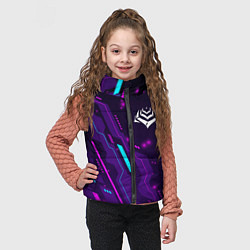 Детский жилет Warframe neon gaming, цвет: 3D-черный — фото 2