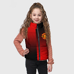 Детский жилет Манчестер Юнайтед градиент спорт, цвет: 3D-красный — фото 2