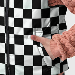 Детский жилет Шахматный паттерн доска, цвет: 3D-черный — фото 2