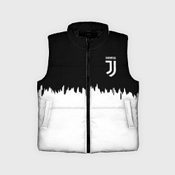 Детский жилет Juventus белый огонь текстура, цвет: 3D-черный