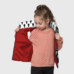 Детский жилет Billie Eilish pattern black, цвет: 3D-красный — фото 2
