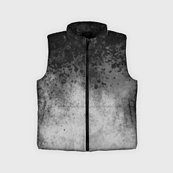 Детский жилет Абстракция - серые чернила, цвет: 3D-черный