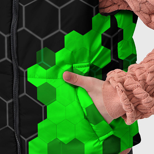 Детский жилет Ford green sport hexagon / 3D-Черный – фото 5