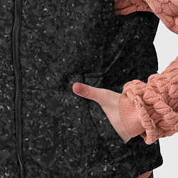 Детский жилет Текстура мокрый асфальт тёмный серый, цвет: 3D-черный — фото 2