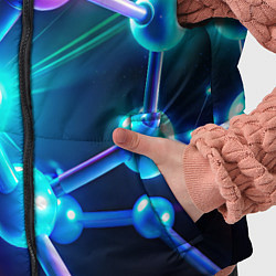 Детский жилет Молекулярная структура - неоновая, цвет: 3D-черный — фото 2