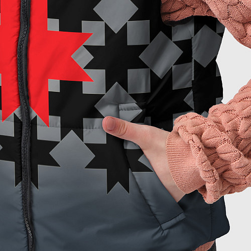 Детский жилет Этно серый / 3D-Красный – фото 5