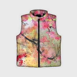 Детский жилет Japan sakura, цвет: 3D-черный