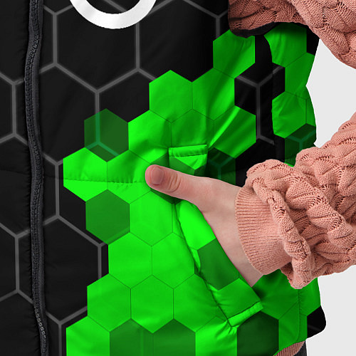 Детский жилет Volvo green sport hexagon / 3D-Черный – фото 5