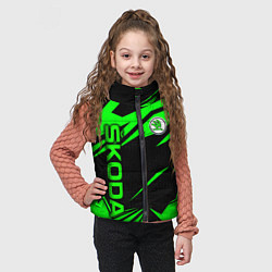 Детский жилет Skoda - green uniform, цвет: 3D-красный — фото 2