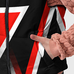 Детский жилет Honda - красные треугольники, цвет: 3D-светло-серый — фото 2