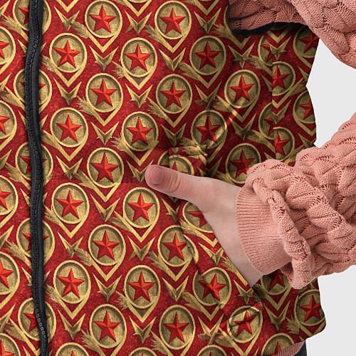 Детский жилет Звезды в стиле СССР / 3D-Черный – фото 5