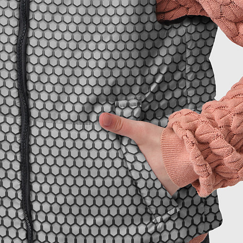 Детский жилет Кольчуга серый / 3D-Черный – фото 5