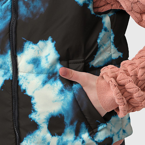 Детский жилет Чёрно синий тай дай / 3D-Красный – фото 5