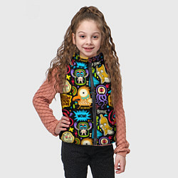 Детский жилет Follow your dream monsters, цвет: 3D-черный — фото 2